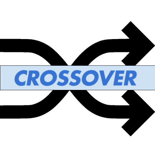 Blue Crossover Marker sticker