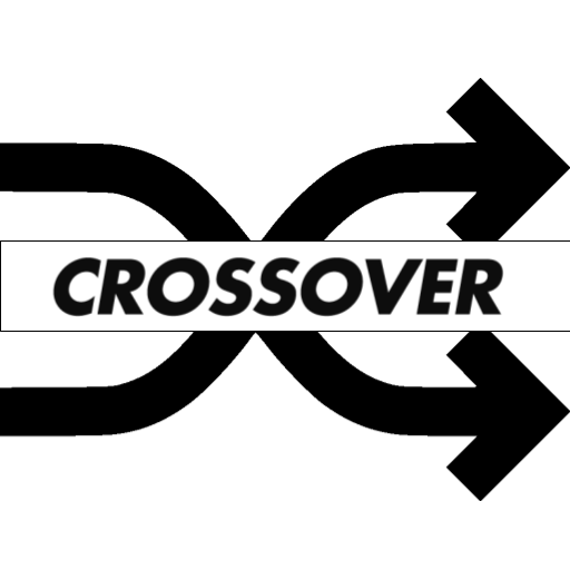 Black and White 6Crossover Marker sticker